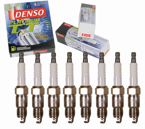 8 Pc DENSO Platinum TT Spark Plugs Compatible with Chevrolet K2500 5.0L 5.7L 7.4L V8 1988-1995