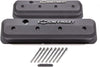 GM-141-840 Chevrolet Bowtie Slant Valve Covers Centerbolt Small Block Black