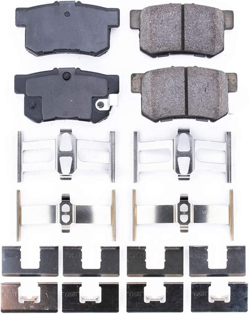 17-537, Z17 Rear Ceramic Brake Pads with Hardware