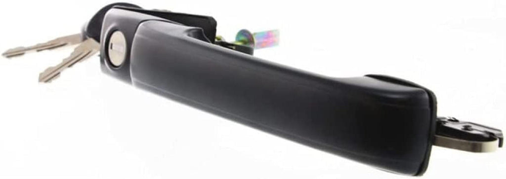 for Volkswagen Cabrio Exterior Door Handle Front, Driver or Passenger Side Black (1995-1999) | with Key Hole | Trim:All Submodels | VW1311103 | 1HM8372083FZ