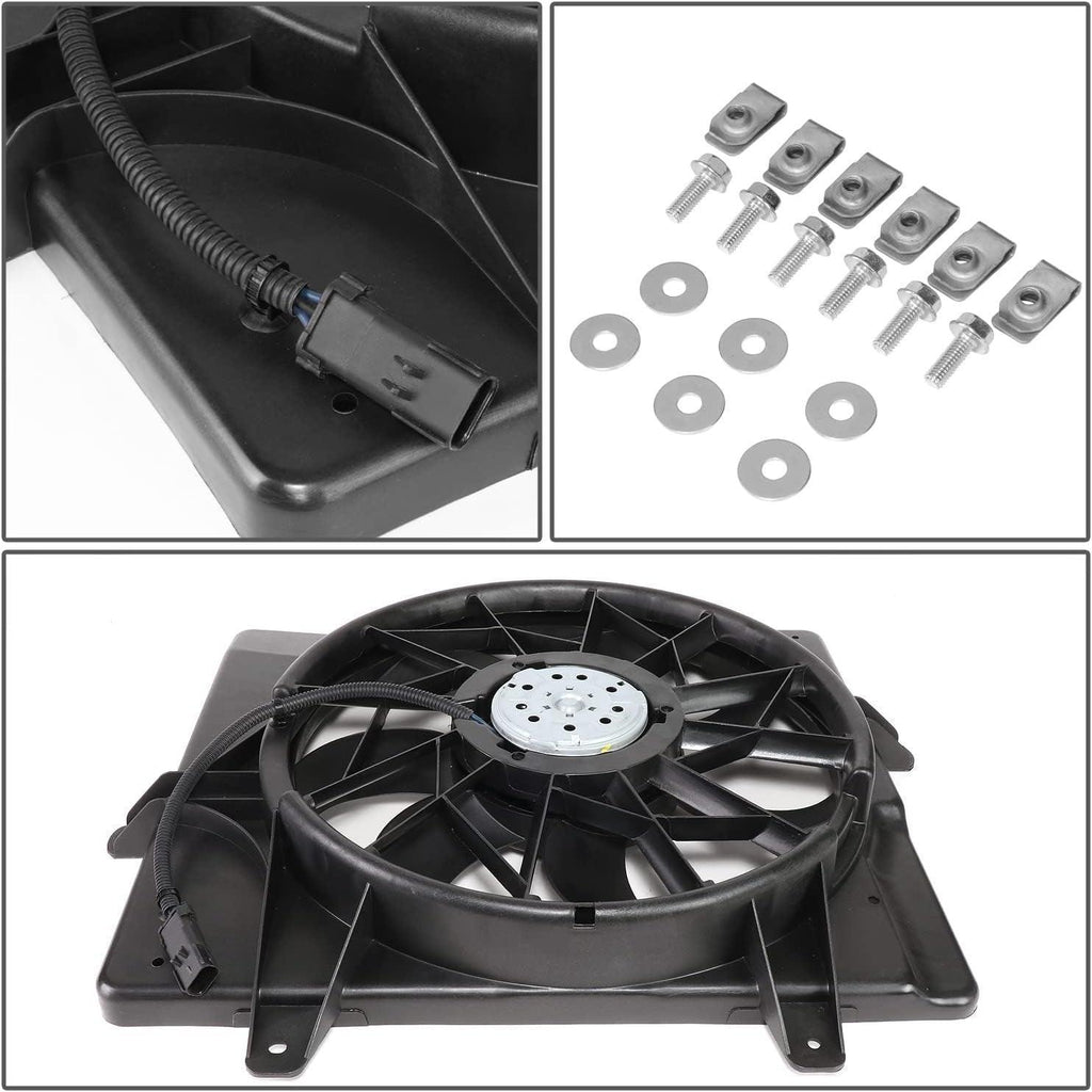 OEM-RF-0415 Factory Style Radiator Cooling Fan Assembly Compatible with 2001-2008 PT Cruiser