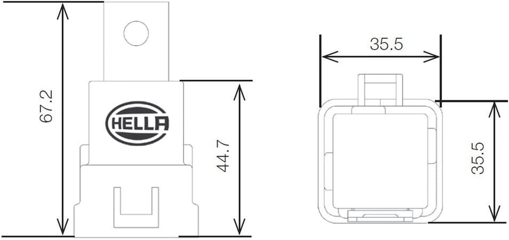 933332201 24V 10/20A Weatherproof SPDT Mini ISO Relay with Bracket, Multi