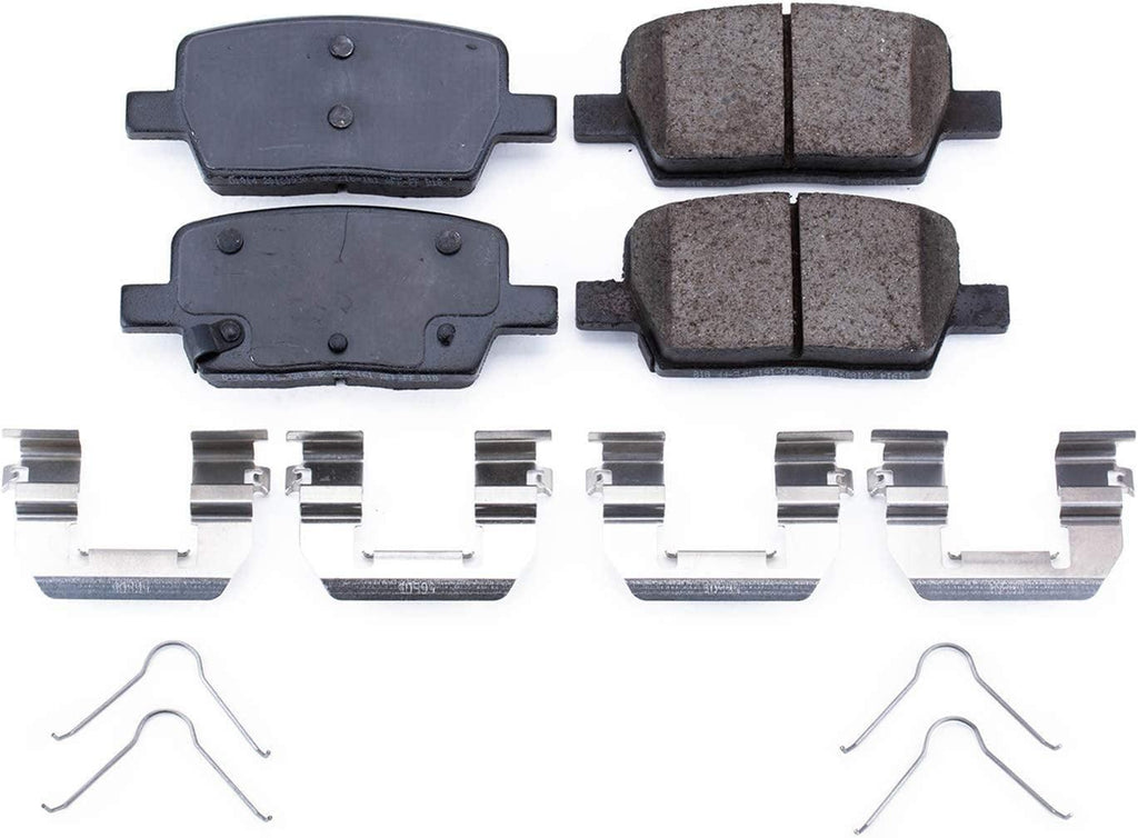 17-1914, Z17 Rear Ceramic Brake Pads with Hardware