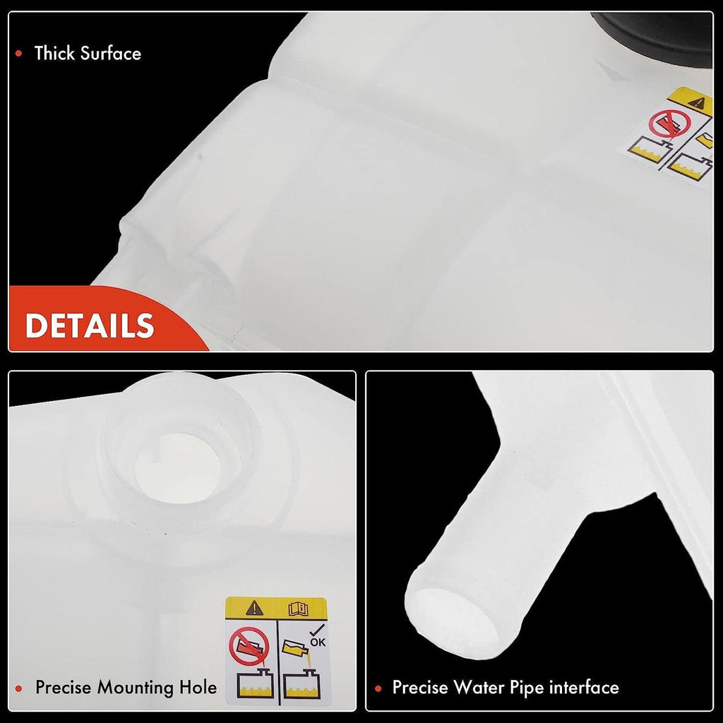 A-Premium Engine Coolant Overflow Recovery Reservoir Tank [With Cap] Compatible with Ford Focus 2000-2007 [For 4Cyl 2.0L 2.3L ], Replace# 5S4Z8A080AA, 3S4Z8A080AC
