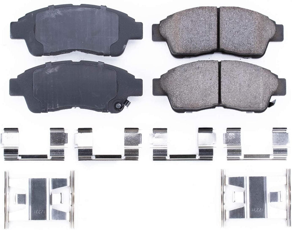 17-652, Z17 Front Ceramic Brake Pads with Hardware