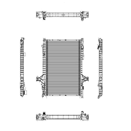 Radiator for 03-14 Volvo XC-90 2.5/2.9/3.2/4.4L Automatic Single Row Fits 2008 Volvo XC90