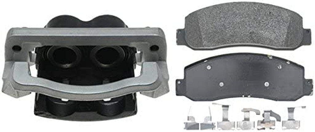 Gold 18R2534 Front Passenger Side Disc Brake Caliper Assembly with Semi-Metallic Pads (Loaded Non-Coated), Remanufactured