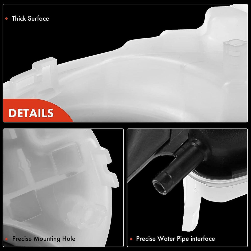 A-Premium Engine Coolant Overflow Recovery Reservoir Tank [With Cap] Compatible with Jaguar 2002 2003 2004 2005 2006 2007 2008, [2.5L 3.0L], Replace# C2S46861
