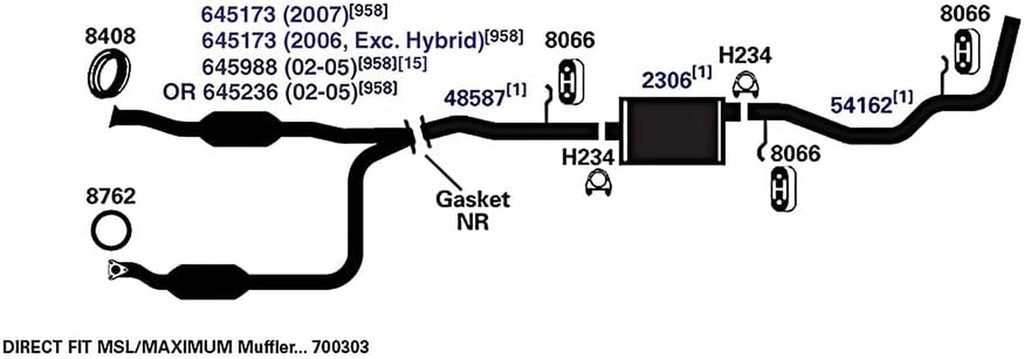 48587 Exhaust Pipe