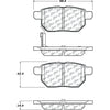 Rear Disc Brake Pad for Corolla, Prius, Prius Awd-E+More (105.13541)