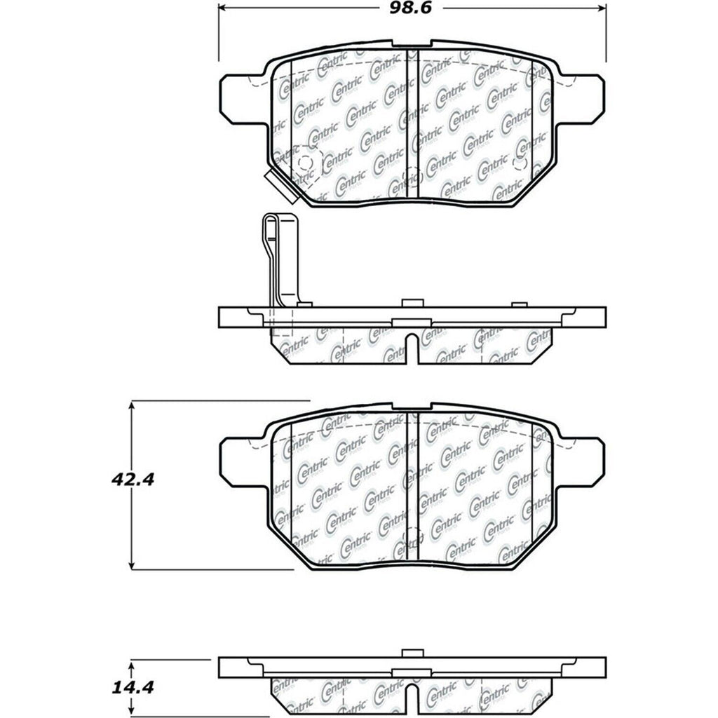 Rear Disc Brake Pad for Corolla, Prius, Prius Awd-E+More (105.13541)
