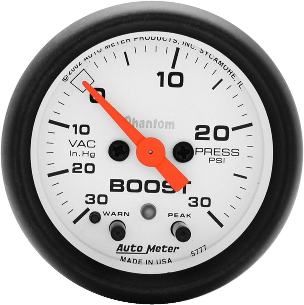 5777 Phantom Electric Boost/Vacuum Gauge,2.3125 In.