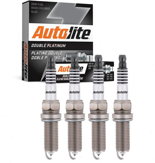 4 Pc Autolite Double Platinum Spark Plugs Compatible with Hyundai Sonata 2.4L L4 2011-2014