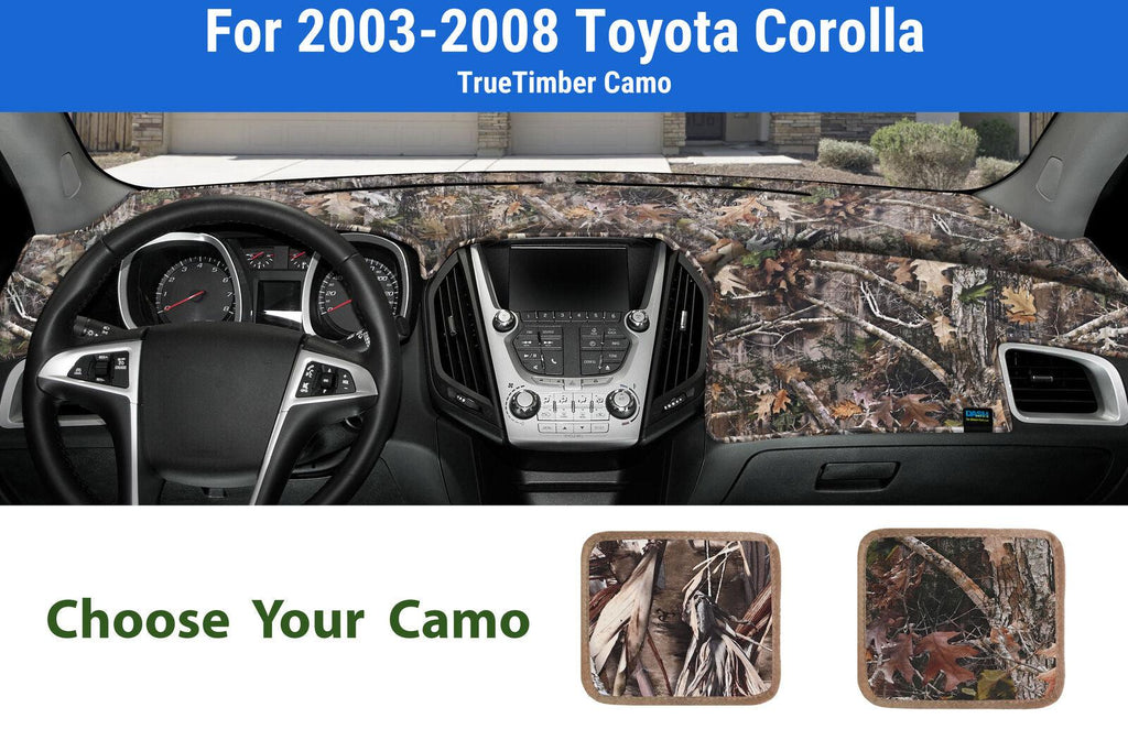 Dashboard Dash Mat Cover for 2003-2008 Toyota Corolla (Truetimber Camo)