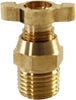 EGINCOOLER Drain Cock-Brass NPT 1/4" Radiator Universal Style Thread Male Brass Petcock Drain Plug 1PC