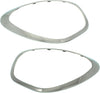Driver and Passenger Side Headlight Bezel Set of 2 Compatible with 2011-2016 Mini Cooper Countryman & 2013-2016 Cooper Paceman Black Interior - MC2507103, MC2506103