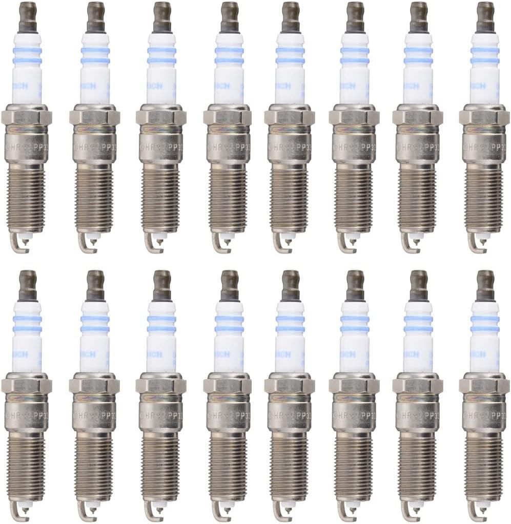 Premium OE Fine Wire Set 16 Double Platinum Spark Plugs for Chrysler Dodge Jeep V8