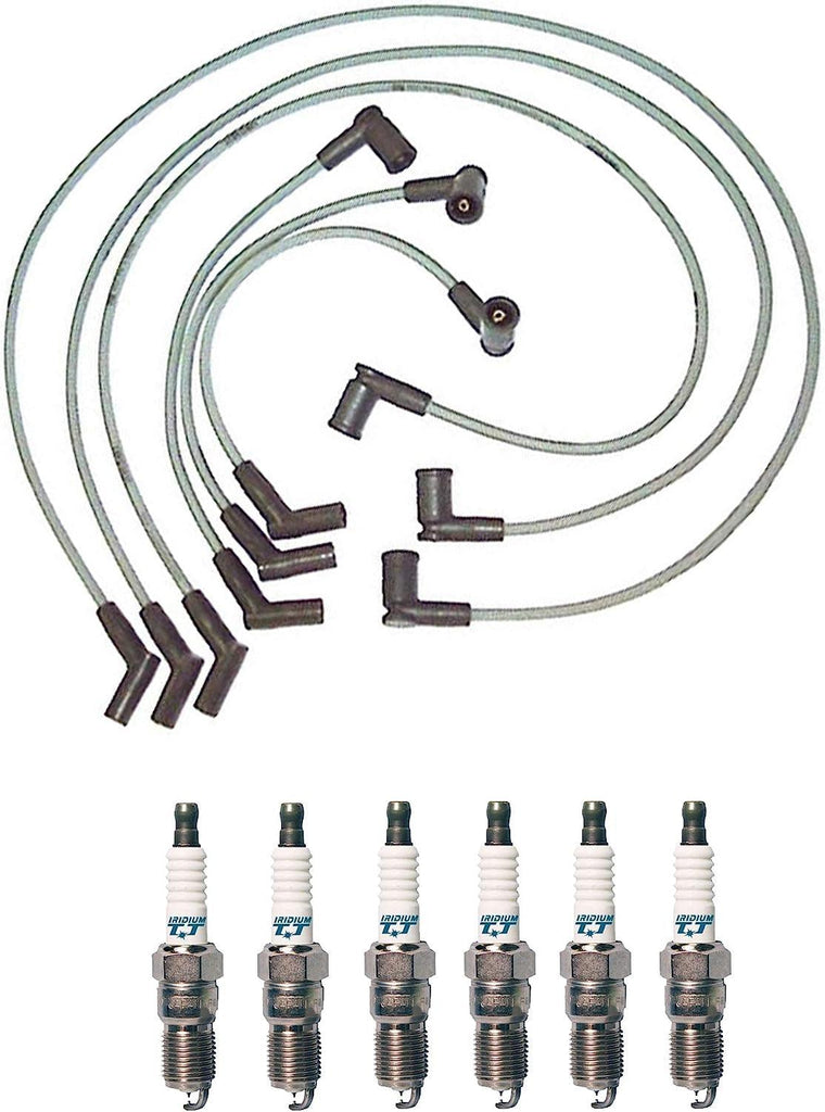 Denso Wire Set 8Mm & 6 Iridium TT Spark Plugs .040 Kit for Ford Mustang 3.8L V6