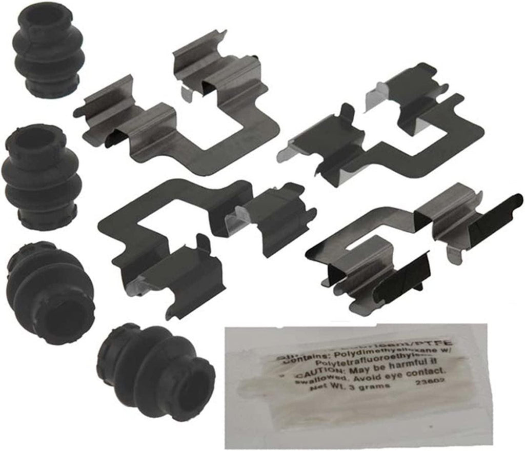 Gold 18K1982X Rear Disc Brake Caliper Hardware Kit with Clips, Seals, and Lubricant