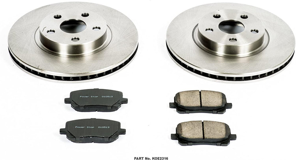 KOE2316 Autospecialty Front Replacement Brake Kit-Oe Brake Rotors & Ceramic Brake Pads