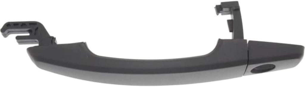 for Chevy Camaro Exterior Door Handle Front Driver Side Textured Black 2011-2013 | with Key Hole| Trim:All Submodels