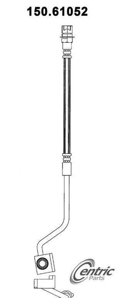 Centric Brake Hydraulic Hose for 1987-1993 Ford Mustang 150.61052