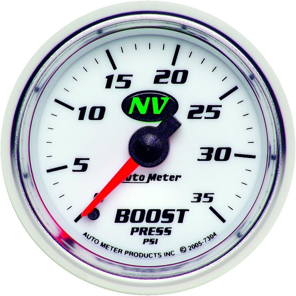 7304 NV 2-1/16" 0-35 PSI Mechanical Boost Gauge