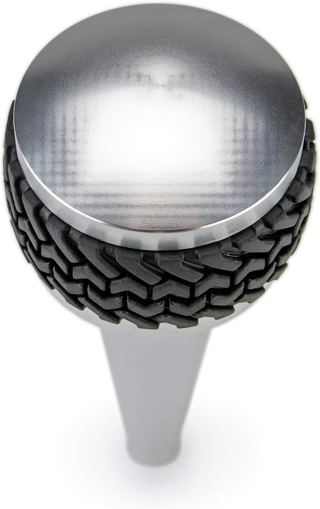 | D-JP-181113-BL | Replacement Shift Knob for 2011-18 Wrangler JK | Automatic Transmission | Billet Aluminum Construction | Rubber Tire Tread Grip