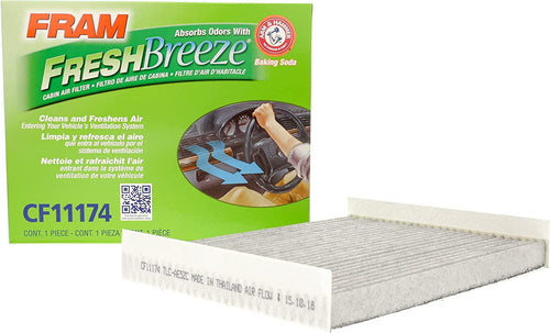 Fresh Breeze Cabin Air Filter with Arm & Hammer Baking Soda, CF11174 for Ford Vehicles