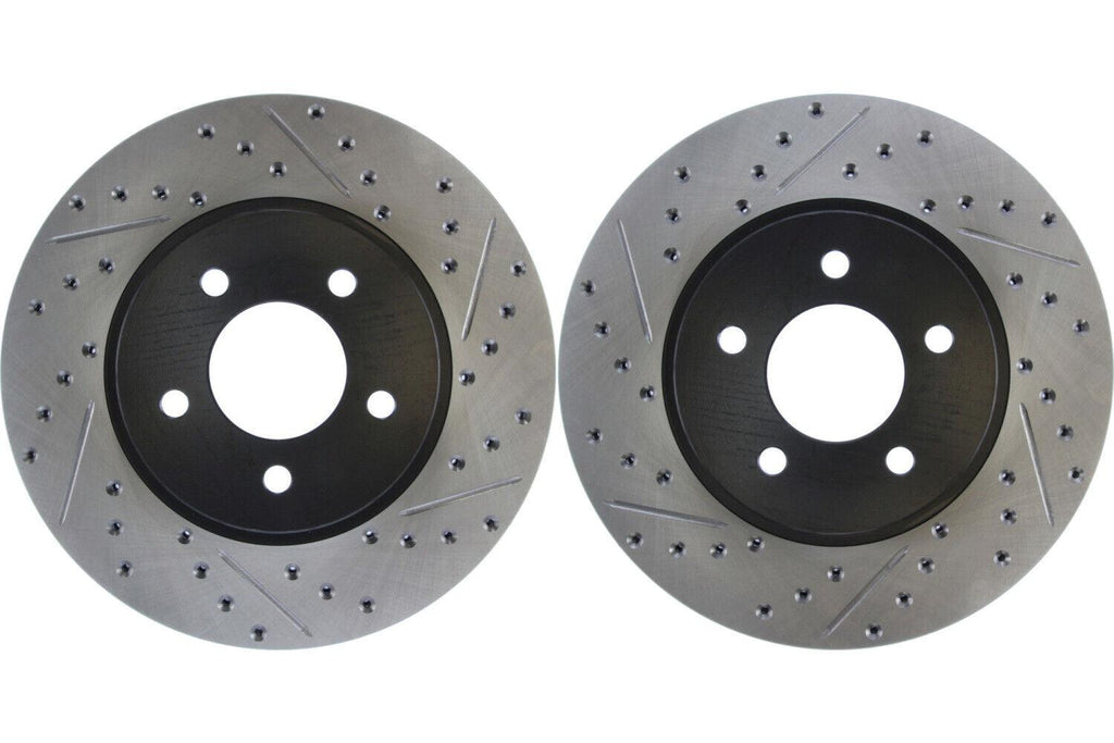 Front PAIR Stoptech Disc Brake Rotor for 2005-2012 Ford Escape (44138)