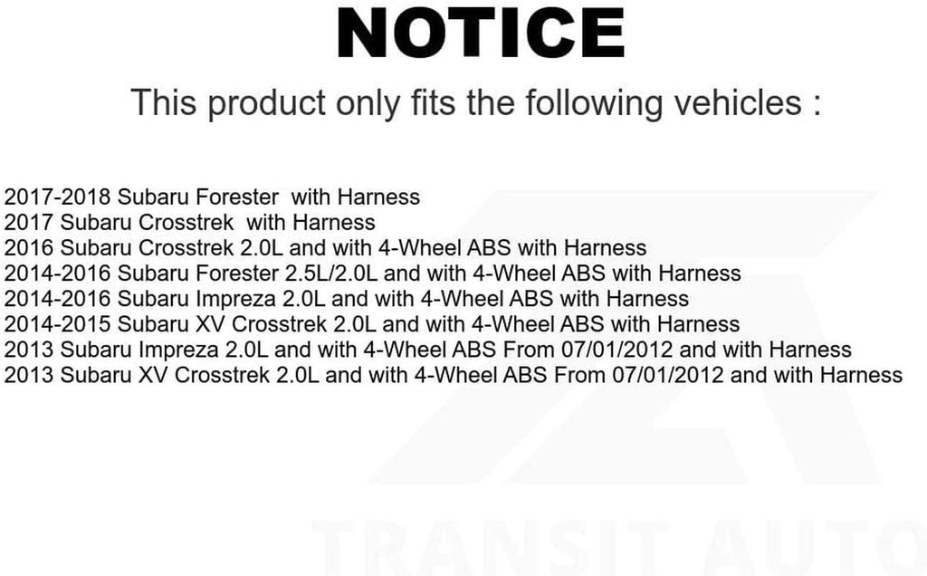 Mpulse Front Left ABS Wheel Speed Sensor SEN-2ABS2853 for Subaru Forester Impreza XV Crosstrek