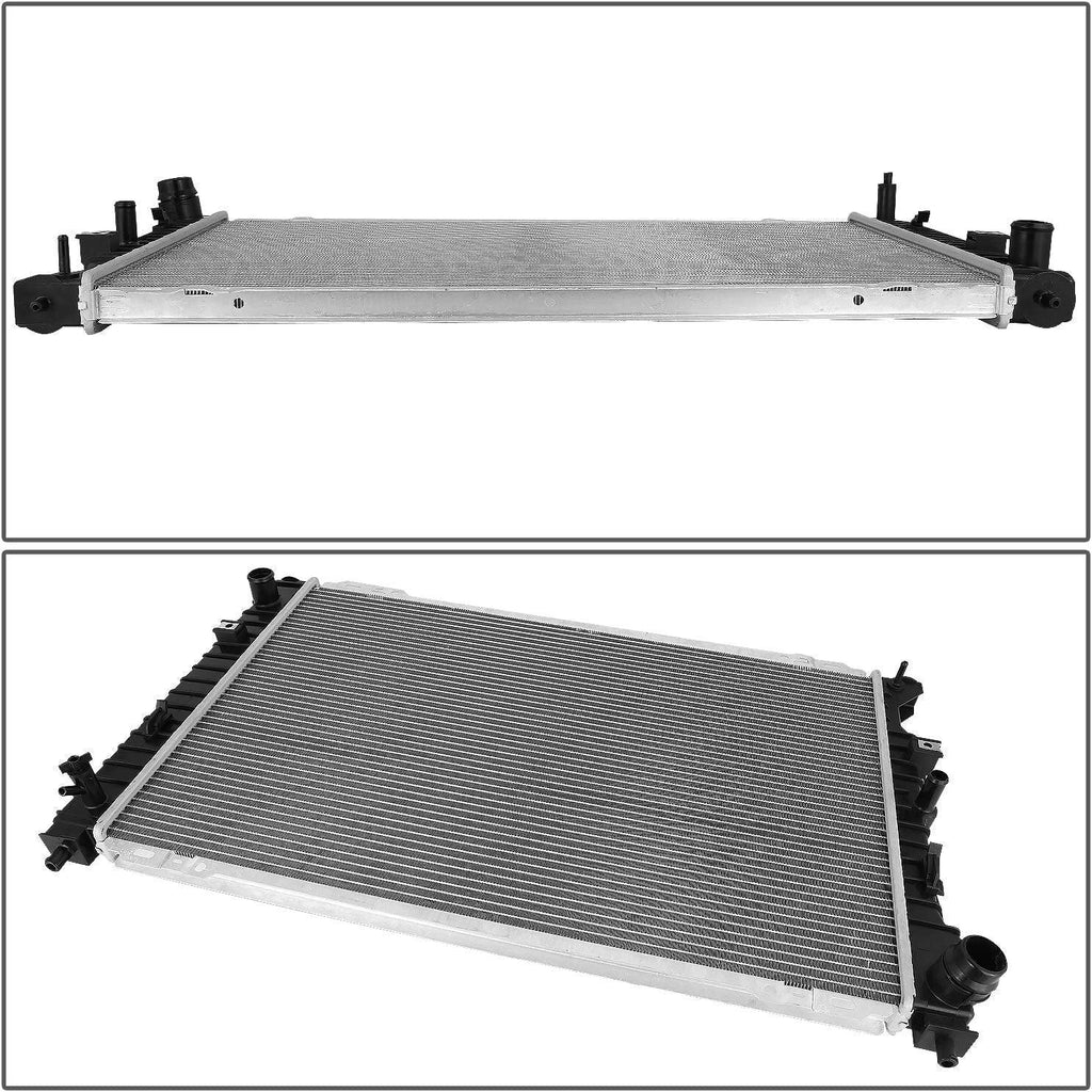 OEM-RA-13209 1-Row Aluminum Core Radiator Compatible with 09-12 Escape / 09-10 Tribute,27-9/16" W X 18-1/16" H X 5/8" D,1-1/4" Inlet / 1-1/2" Outlet