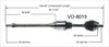 VO-8019 CV Axle Shaft