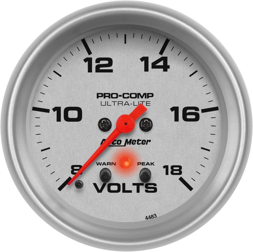 4483 Ultra-Lite Electric Voltmeter Gauge