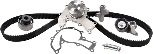 Professional TCKWP221A Timing Belt Kit with Water Pump, Idler Pulley, and 2 Tensioners