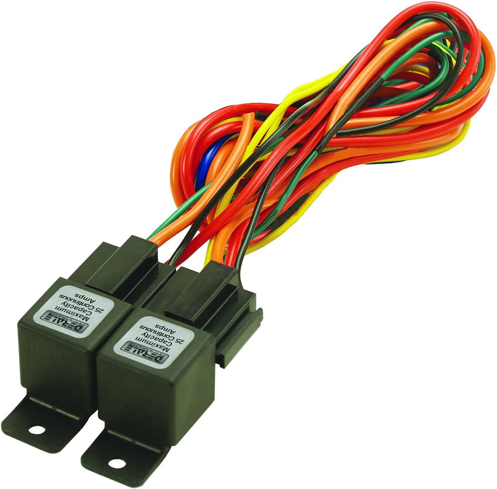 16765 Electric Fan Dual Relay Wire Harness, Black