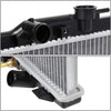 OEM-RA-2148 1-Row Aluminum Core Radiator Compatible with 98-02 Accord 2.3L AT, 26-11/16" W X 14-3/4" H X 5/8" D, 1-1/4" Inlet / 1-1/4" Outlet