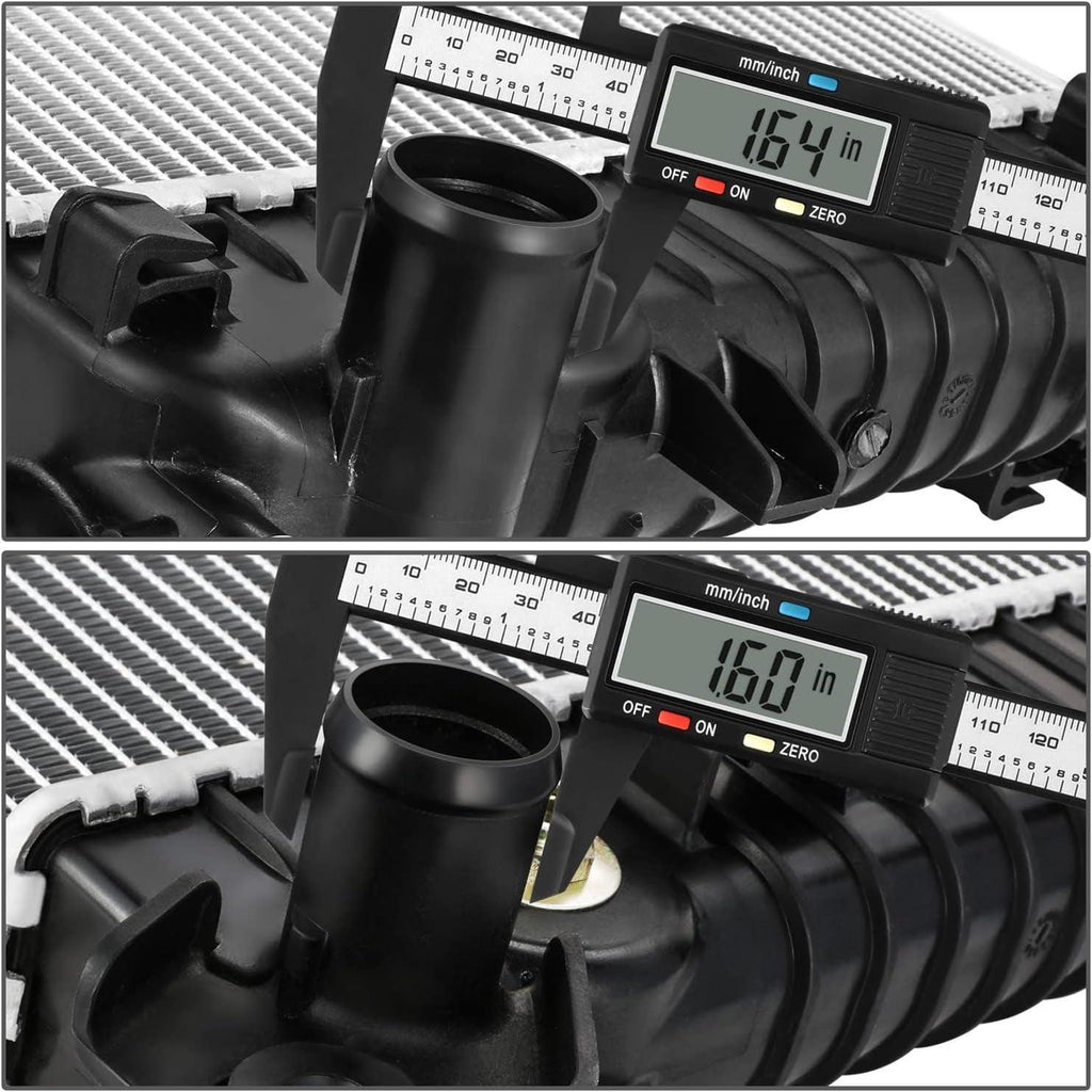 OEM-RA-13569 OE Style 1-Row Aluminum Cooling Radiator Compatible with 15-17 Silverado 1500/15-16 Sierra 1500/15-20 Escalade ESV Yukon 5.3L 6.0L 6.2L AT
