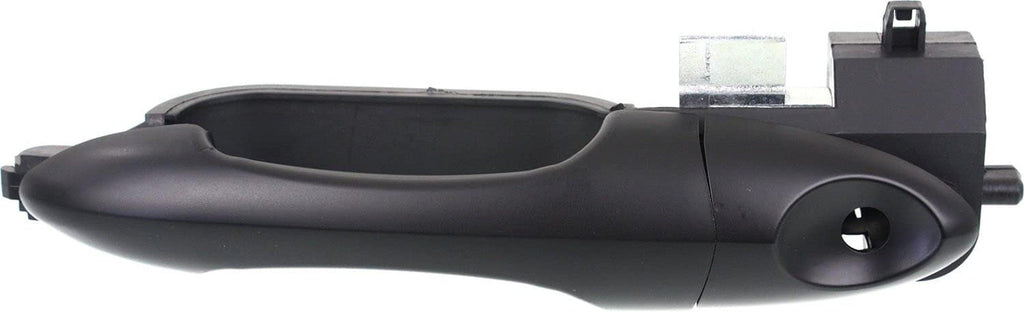 Front Exterior Door Handle Compatible with 2000-2007 Ford Focus, Set of 2, Driver and Passenger Side Smooth Black