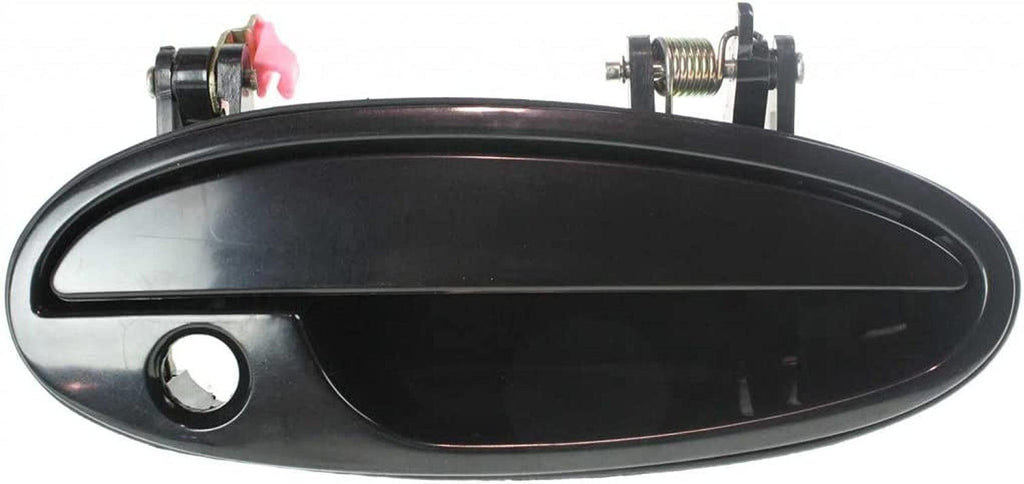 for Chevy Impala Exterior Door Handle Front Passenger Side Smooth Black 2000-2005 | with Key Hole | Trim:All Submodels | GM1311133 | 10435890