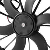 OEM-RF-0066 Factory Style Radiator Cooling Fan Assembly Cooling Efficiency Improved Direct Replacement [Compatible with 09-18 Challenger/Charger] Black
