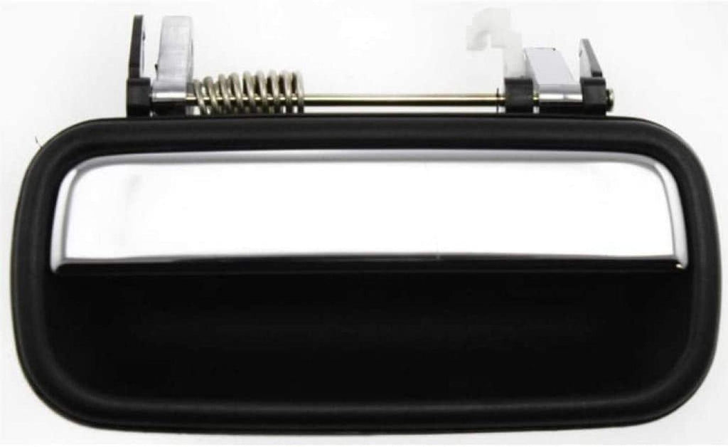 for Toyota Tacoma Exterior Door Handle Rear, Driver Side Black Bezel W/Chrome Lever (2001-2004) | Trim: Pre Runner/Base | TO1520112 | 6924035070