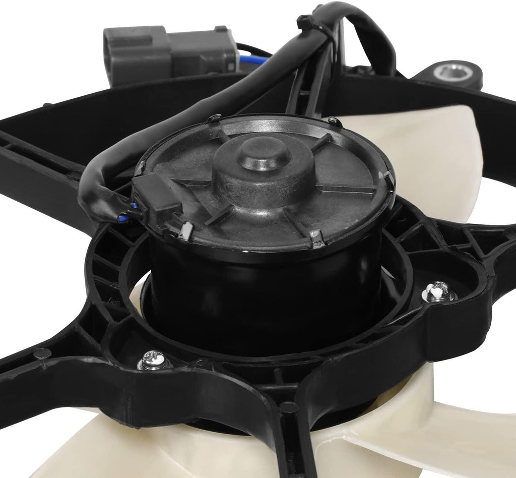 OEM-RF-0661 Factory Style Radiator Fan Assembly Compatible with 98-02 Honda Accord 4Cyl W/OE Valeo Black,White