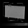 OEM-RA-13056 Factory Style Aluminum Radiator Compatible with 08-14 Lexus IS F