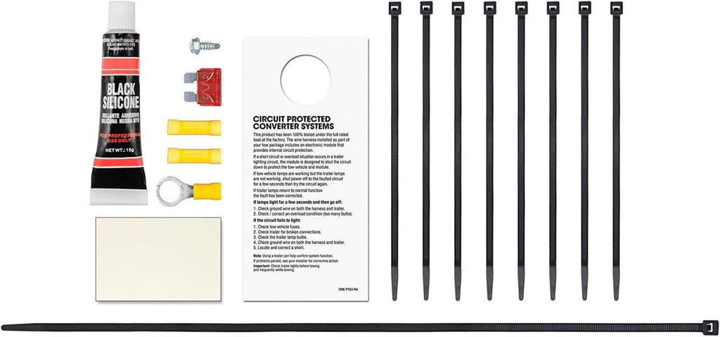 CURT 55567 Vehicle-Side Custom 4-Pin Trailer Wiring Harness, Fits Select Mazda 3, 6, CX-7, Toyota Camry, Corolla, FJ Cruiser , Black
