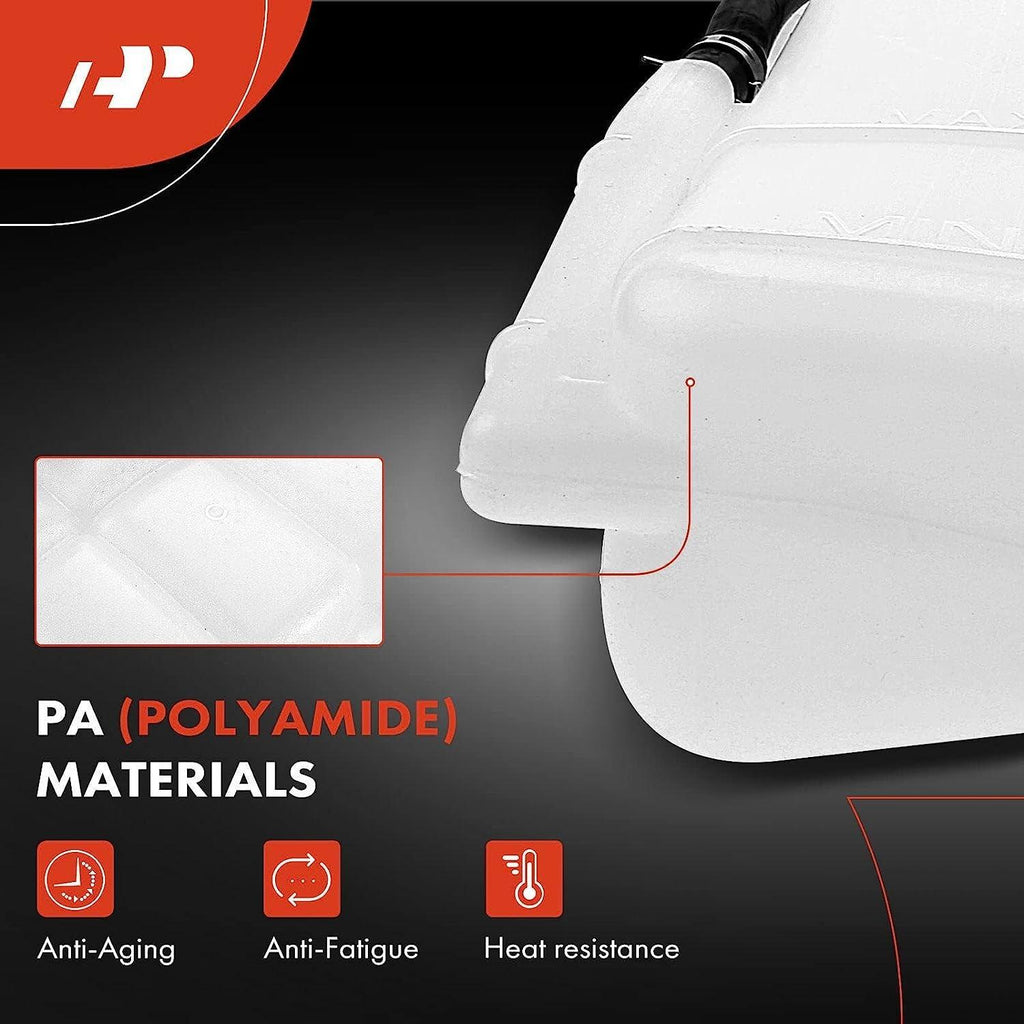A-Premium Engine Coolant Overflow Recovery Reservoir Tank [W/Cap & Tubing] Compatible with Nissan Frontier 1998-2015 [2.4L 3.3L], Xterra 2000 2001 2002 2003 2004 2005 [2.4L 3.3L 2.5L]