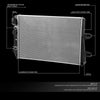 OEM-RA-2857 Factory Style Aluminum Cooling Radiator Replacement Compatible with 06-10 Silverado/Sierra 2500 3500