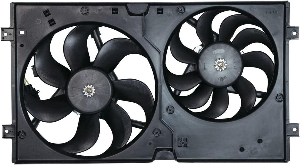 621000 Cooling Fan Assembly Compatible with 1998-2007 Volkswagen Beetle, Black