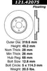 Centric Front Disc Brake Rotor for Maxima, Murano (121.42075)