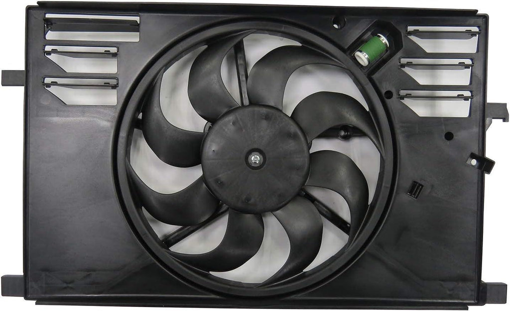 623740 Cooling Fan Assembly Compatible with 2015-2018 Jeep Renegade, Black